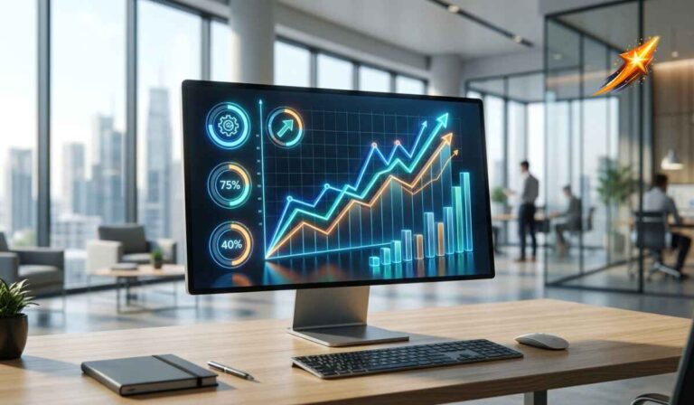 Performance Analytics dashboard showing key metrics and business insights